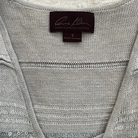 Anne Klein sleeveless sequin sweater dress - Picture 4 of 6